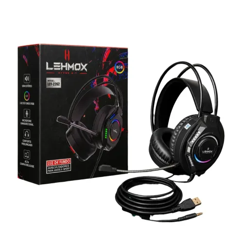 HEADSET GAMER LEHMOX HYPER G.T RGB - LEY-2262