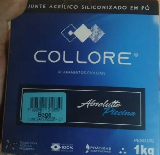 Rejunte acrílico siliconado collore bege 