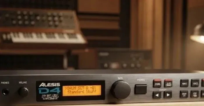 Módulo de percussão digital ALESIS D4 - Excelente!