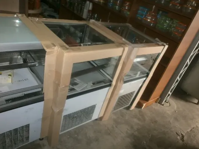 balcão vitrine refrigerado luxo - pequeno 70x70x105 mt - novo