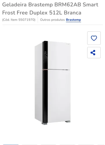 Geladeira Brastemp duplex 512 litros