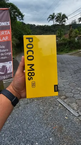 POCO M8s 5G  8GB RAM | 256GB | Preto  Novo Lacrado<br>