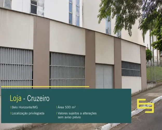 Loja para alugar no Bairro Cruzeiro em Belo Horizonte/MG