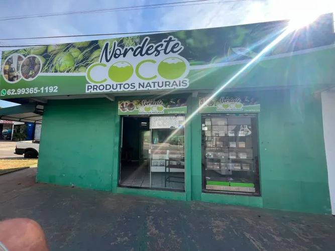 Loja de produtos naturais e água de coco