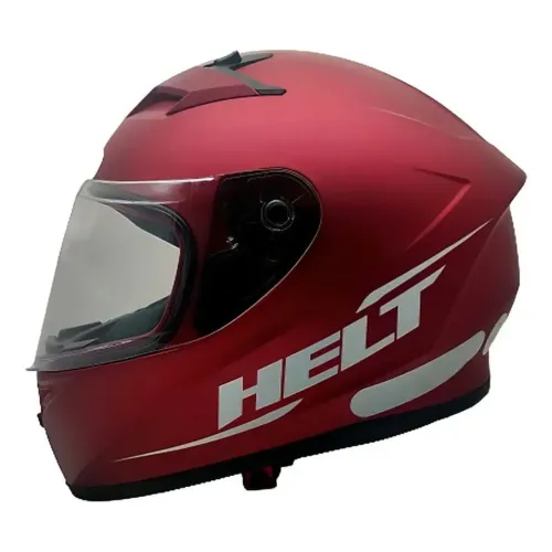 Capacete Fechado Helt Polar Vermelho Fosco