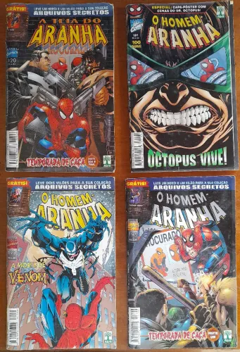 Quadrinhos - coleção Homem Aranha 4 gibis/HQ's - Fulugilo LR2