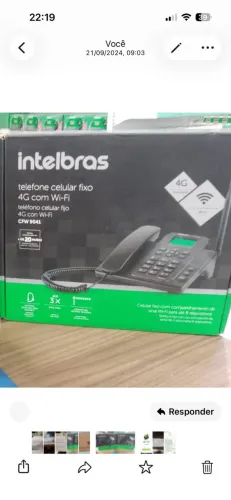 telefone celular fixo 4g com wi fi intelbras
