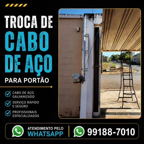 Cabo de aço Para Portão: tranquilidade e movimento garantido