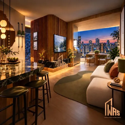 Apartamento com 63m² no DELUXE TOWER em São Brás, AV Magalhães Barata-Andar Alto