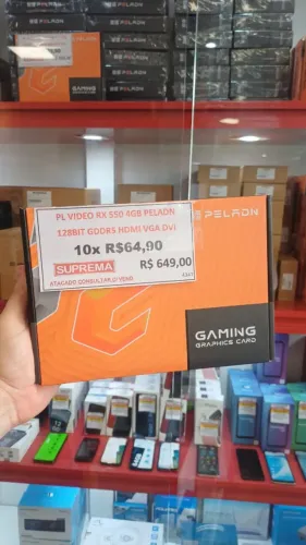PLACA DE VIDEO RX 550 4G GDDR5 VALOR DE ATACADO PRA COMPRA A PARTIR 3unidades