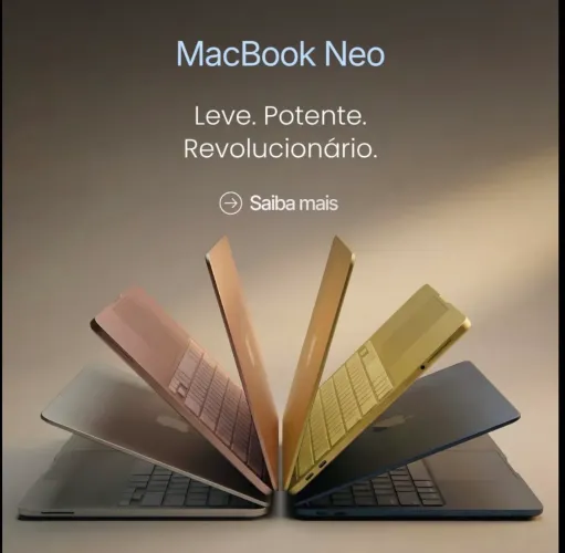 MacBook Neo 8/256 Gb 13 POL (NOVO) LOJA FÍSICA - DISTRIBUIDOR 