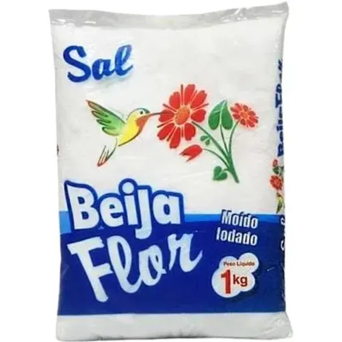 Sal Moído Beija-Flor Fardo Com 30x1kg - Ideal Para Comercio