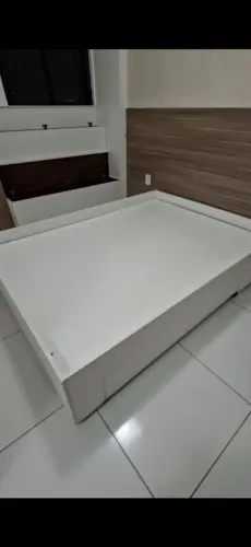 Base para colchão de casal em madeira 