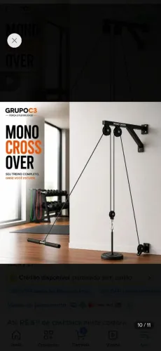 Mono cross over musculação puxada polia alta e baixa