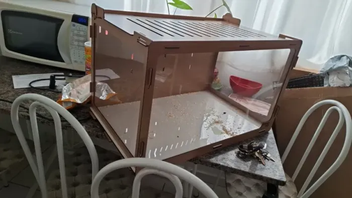 Terrário para hamster 60x40x40 Coisa Pet 100% NOVO LEIA A DESCRIÇÃO Gaiola para hamster 