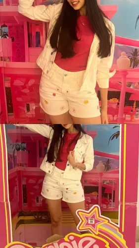 Conjunto Jeans Jaqueta e Shorts 