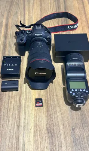 Kit Fotografia Profissional Canon R6 Mark II + RF 24-70 f/2.8 L + Godox ? Estado de Novo