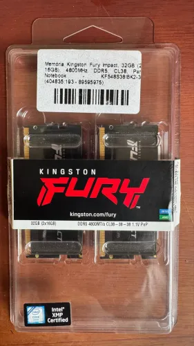 Memória Kingston Fury Impact 32GB ( 2 X 16GB )