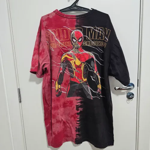 Camiseta Spider Man Tie Dye Piticas Tam GG