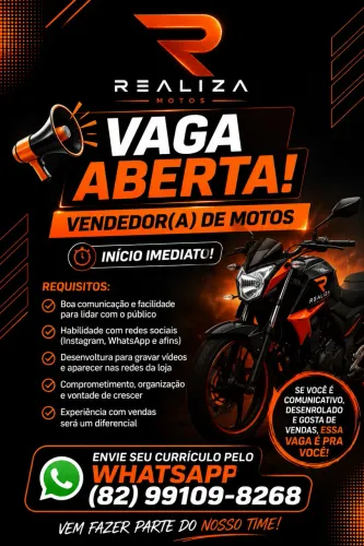 Vendedor(a) - loja de motos