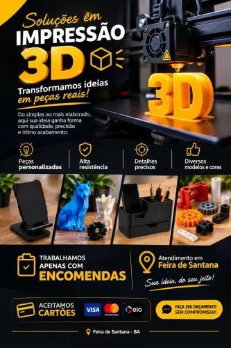 ? IMPRESSÃO 3D PERSONALIZADA | SUA IDEIA VIRA PEÇA!