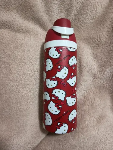 Vendo garrafa térmica infantil/feminina capacidade 700 ml,sem uso , acompanha canudo