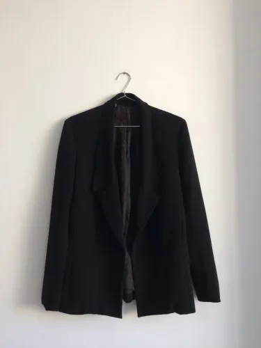 Blazer de malha preto 