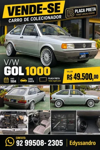Volkswagen Gol Geração I 1000 2P 1994