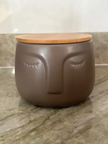 Pote cerâmica, cinza OIKOS