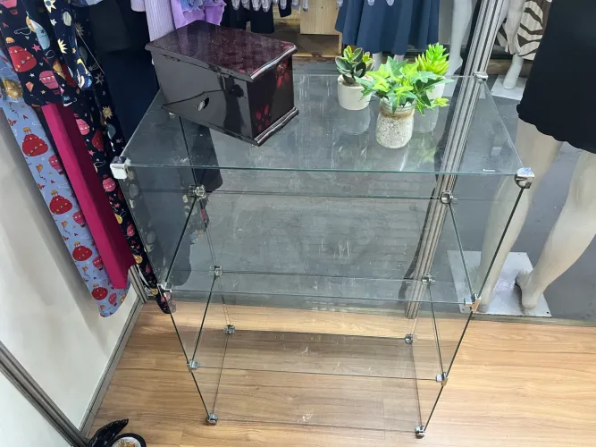 Balcão Vitrine Expositor De Vidro Modulado - Ideal Para Lojas