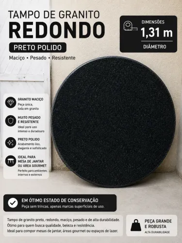 TAMPO DE GRANITO REDONDO