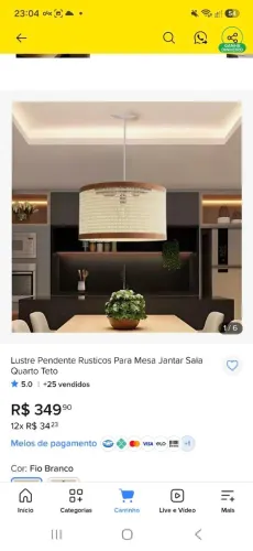 Pendente lustre