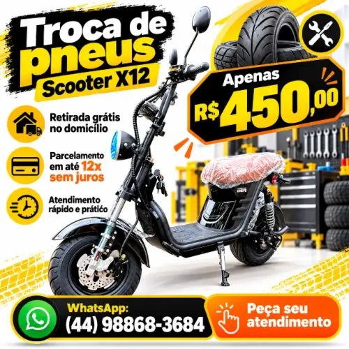 Borracharia 24h de Scooter Elétrica