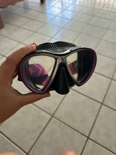 Máscara Synergy Twin - ScubaPRO - degradê rosa e roxo