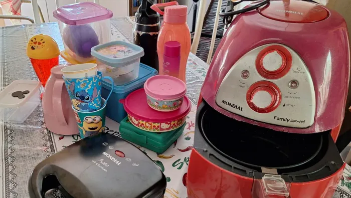 Air fryer, sanduicheiras garrafas e potes...!!!