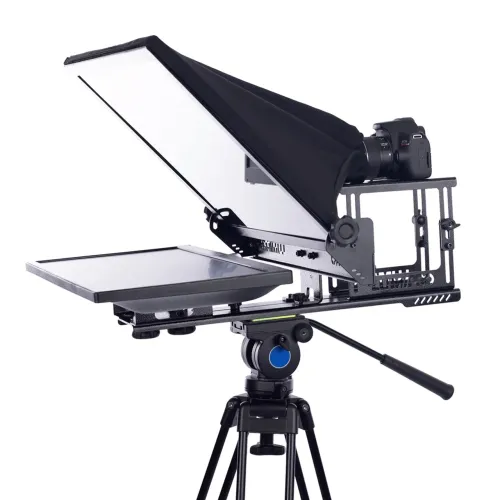 Teleprompt + Monitor Led + Tripé Profissional 12k