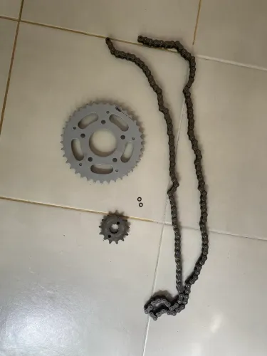 Kit Transmissão VAZ 13x43 Corrente 428 Novo Moto 125/150