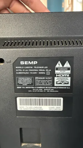 Televisão LED SEMP/TCL 24 polegadas
