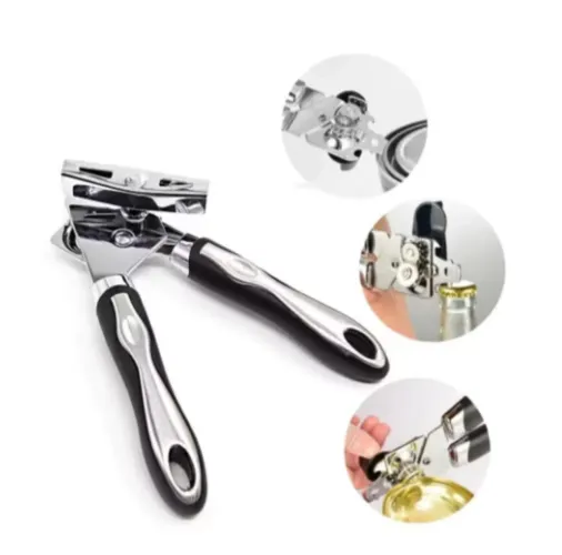 Abridor de Latas e Garrafas Profissional Inox
