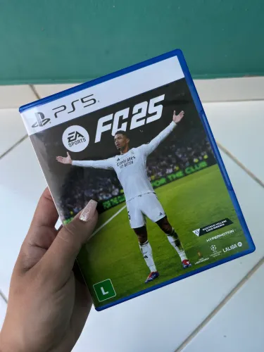 Jogo FIFA PS5 FC25 original, nunca usado com nota fiscal de loja (disco).
