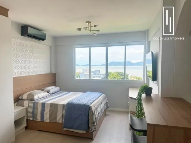 Studio mobiliado com vista mar próximo a ponte!!