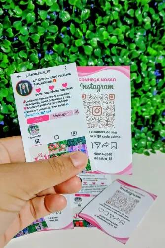 Cartão de visita feed do instagram