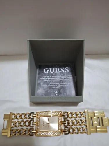 Relógio feminino dourado GUESS original 