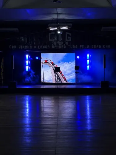 Som e iluminação Pista Paris Painel de Led Túnel de Led 