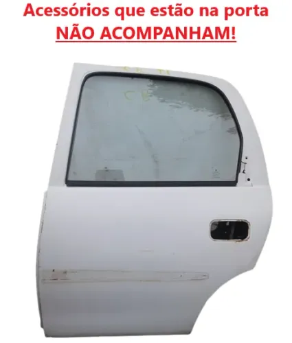 Porta Corsa Classic 2002 á 2016 Traseira Esquerda Branca GM