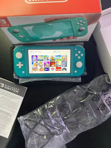 Nintendo Switch LITE DESBLOQUEADO + cartão SD 256GB!