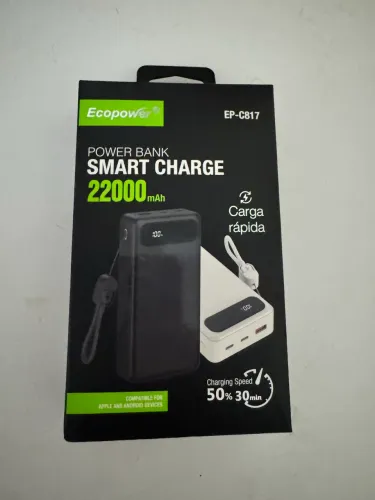 Powerbank carregador externo para celular 22 mil mAh, novo lacrado