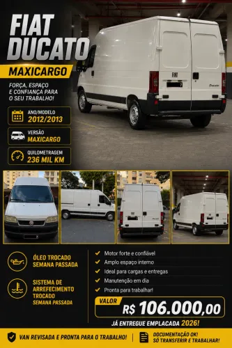 Fiat Ducato Maxi. Long. 2.3 T.alto ME Diesel 2013