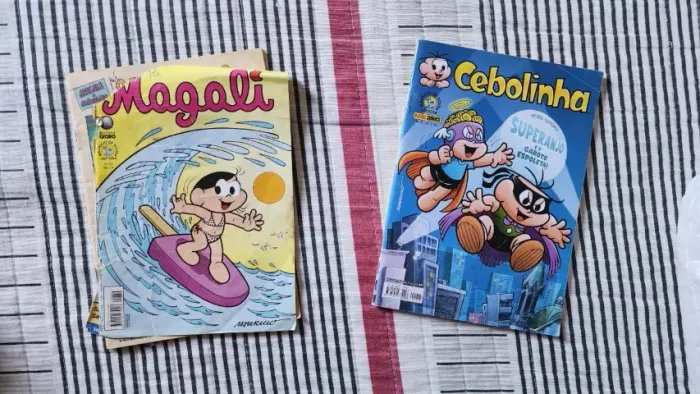 Combo Magali #354 (sem contracapa) + Cebolinha #5 (ótimo)