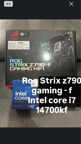 Kit z790 rog strix + i7 14700kf - Box
